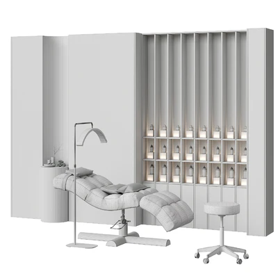 Beauty salon with couch and accessories \ Figuratti P02 — View 3