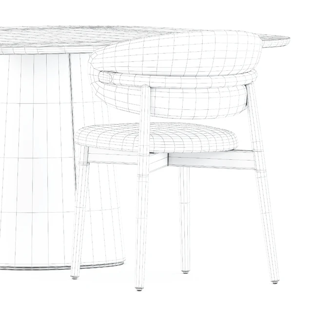 Oleandro chair by Calligaris and POV 462 table by Ton — Descargar