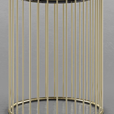 Minotti Caulfield Gold Black Nickel Coffee Tables — Ver 2