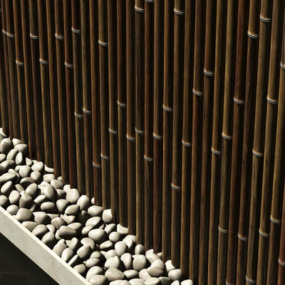 Bamboo branch decor  Wall cage 19a / Декор из бамбука стенка декор №19a — Вид 5