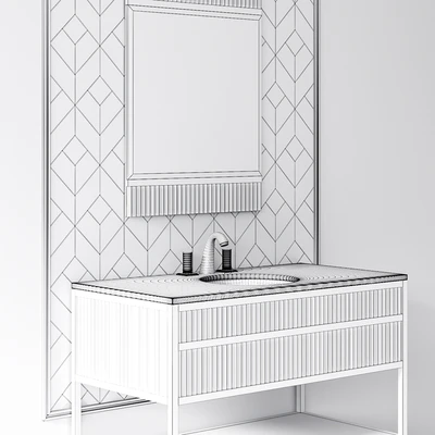 Oasis Academy noir marquinia brass console — Ver 2