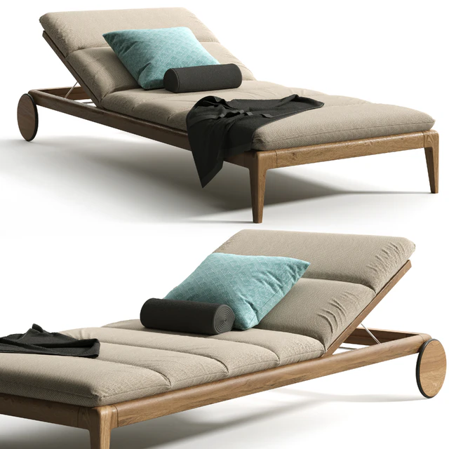 Cruise Teak Sunbed — Скачать
