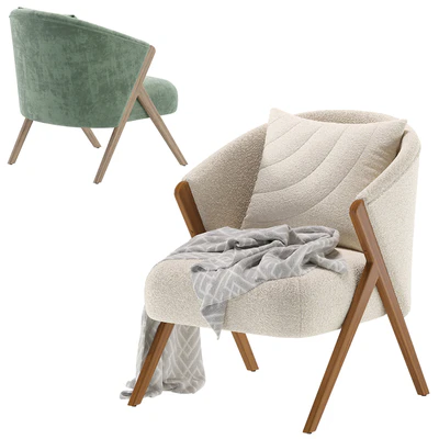 Upholstered Boucle Armchair Zara Home — Ver 3