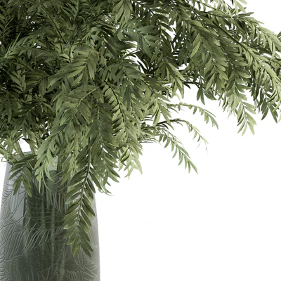 Bouquet - Green Branch in Glass vase 64 — Ver 3