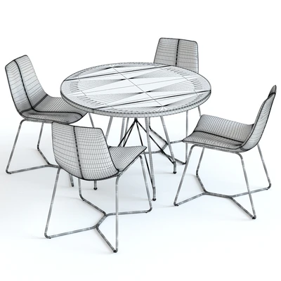 West Elm Jules Table and Slope Chairs — Вид 2