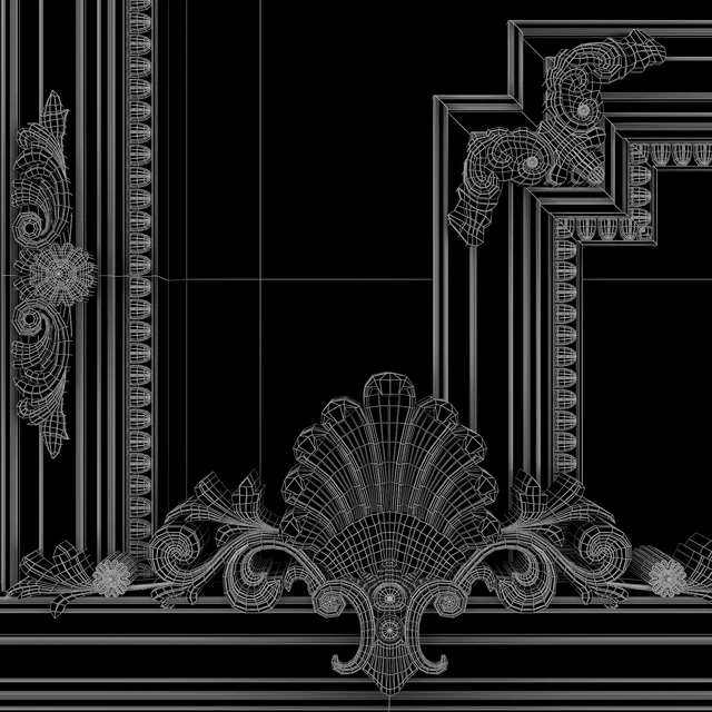 Classic Regency Style Black and Gold Mirror — Descargar