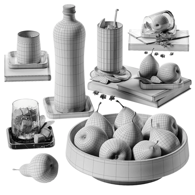 Decor set with water and pears stv005 — Descargar