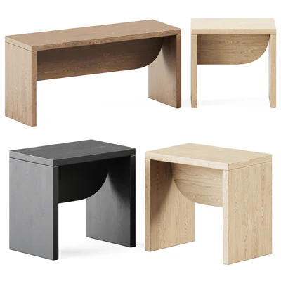 Bench and Stool Iperbole by Atipico / Лавочка — Вид 1