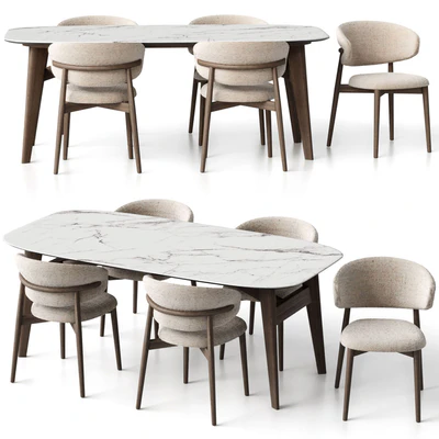 Oleandro chair and Abrey table by Calligaris — Ver 4