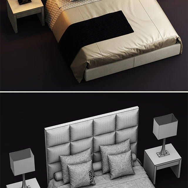 Кровать fendi casa diamante — Скачать