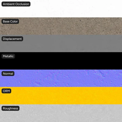 exposed aggregate concrete texture light grey tan — Вид 7