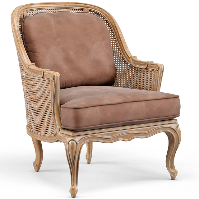 John - Richard Bourges French Caned Accent Bergere Floral Arm — Descargar