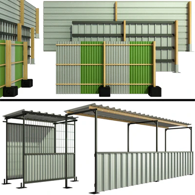 Protective security fencing of construction sites, fence — Ver 1