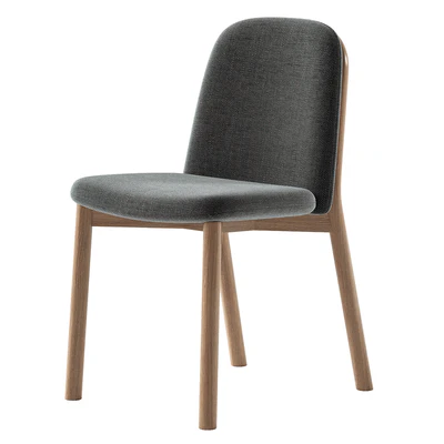 Julie upholstered ash wood chair — Вид 3