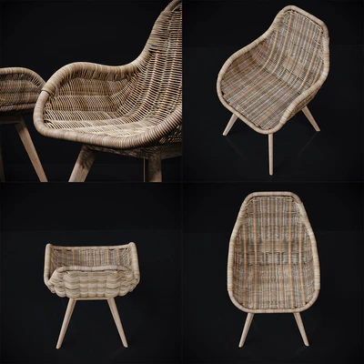 RATTAN DINING CHAIR WITH ARMS — Вид 4