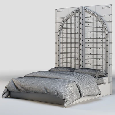 RH INDIAN FORTRESS BED — Ver 2