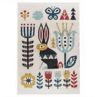 Indian carpet from plant fibers "ARCTIC KILIM" — Ver 5