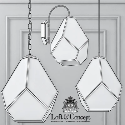 Geometry glass light  milk — Вид 3