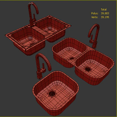 Collection of kitchen sinks 09 — Ver 2