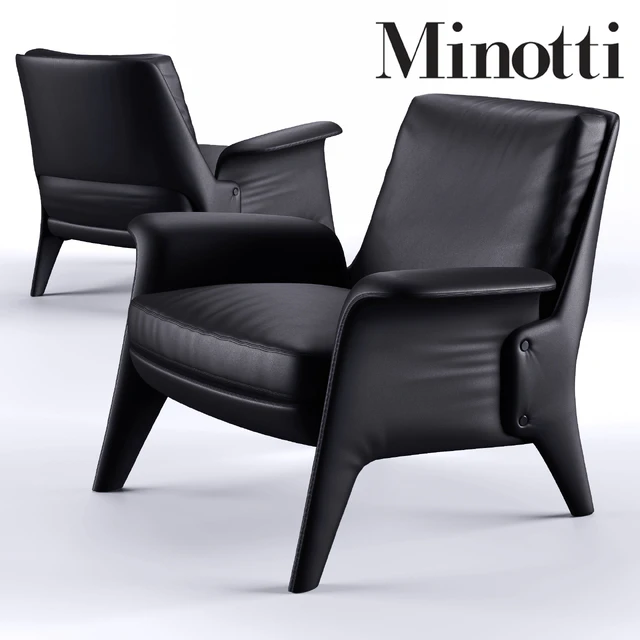 Minotti Glover Armchair — Скачать