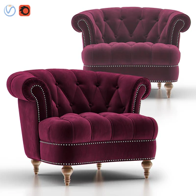 LA ROSA TUFTED Accent Armchair — Ver 1