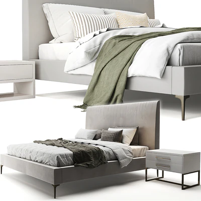 Andes Deco Upholstered Bed — Ver 2