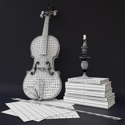 Decorative set of "Violin" — Ver 3