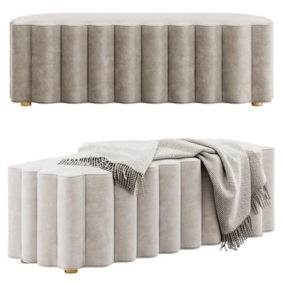 Upholstered Bench by Entryway — Ver 5