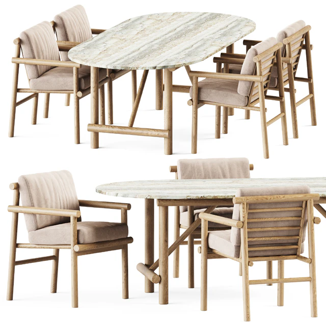 Ayana Outdoor Table and Chair by B&B Italia / Garden furniture — Descargar