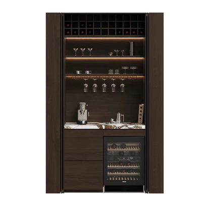 Hidden Cabinet Coffee Bar Station — Ver 6