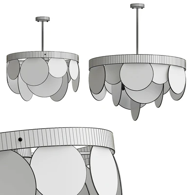 Modern glass frozen chandelier — Вид 2