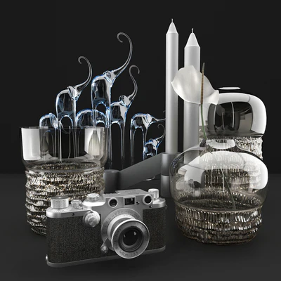 Вазы и фотоаппарат Leica — Вид 1