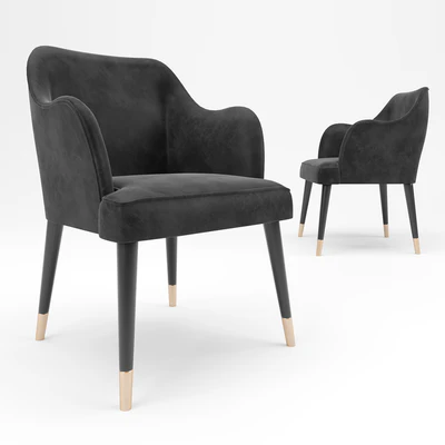 Vicky Armrests Wheels Dinner Chair — Вид 1