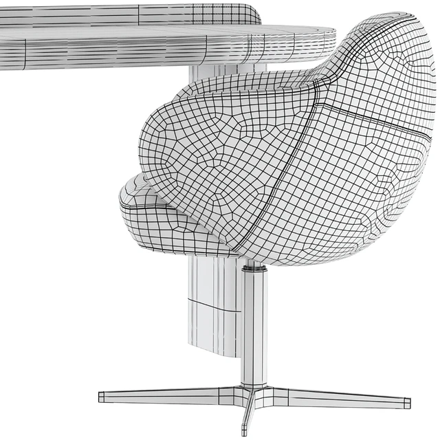 Writing desk Miniforms Jumbo and chair Cattelan Italia Bombe X — Скачать
