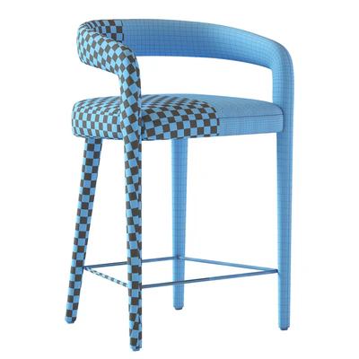 LISETTE WHITE COUNTER STOOL — Ver 4