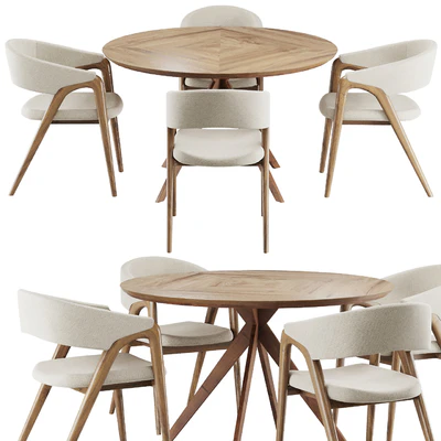 Dinning chair and table set3 — Ver 1