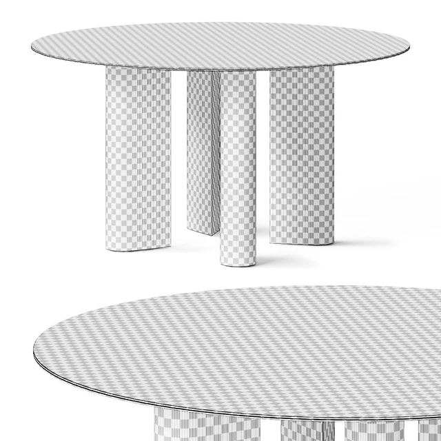 Bonaldo Geometric Round Dining Table — Скачать