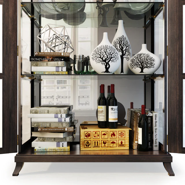 Шкаф / витрина Quinn. Cabinet / showcase by Hickory White — Скачать