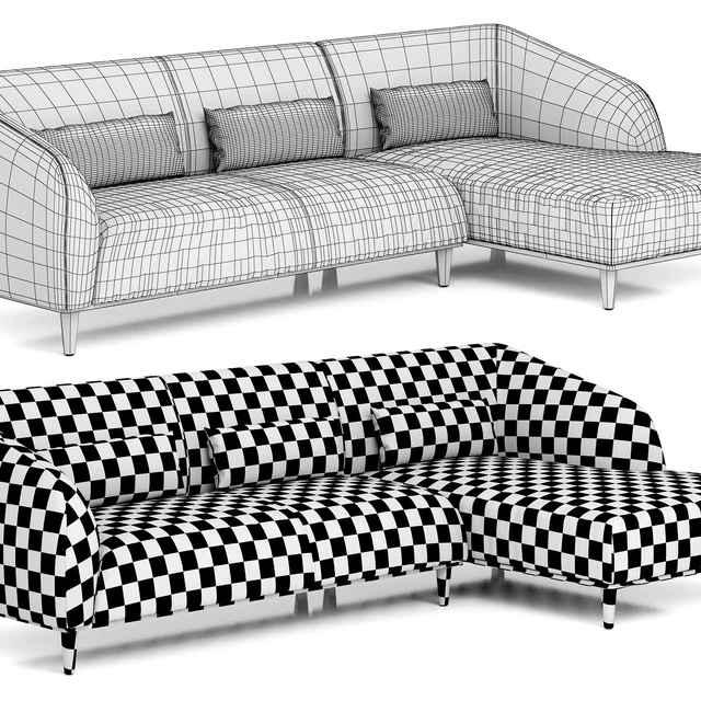 Dantone Home Sofa Stockholm corner right — Descargar