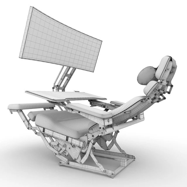 Ergonomic chair EasyWorkStation. Cyberstation. — Descargar