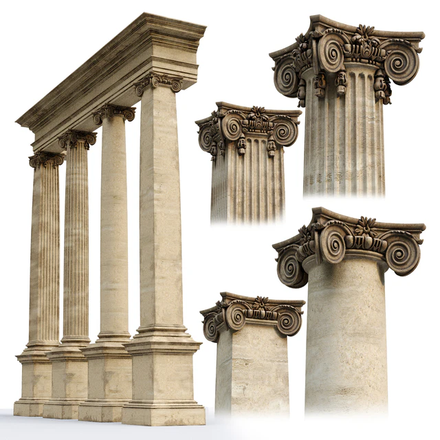 Ionic Order Scamozzi Column — Descargar