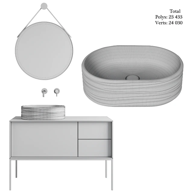 Раковина Sabbia и тумба Atollo Kerama Marazzi — Скачать