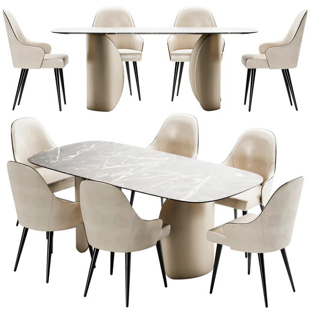 Ludwig chair and table Petalo 72 by Reflex — Скачать