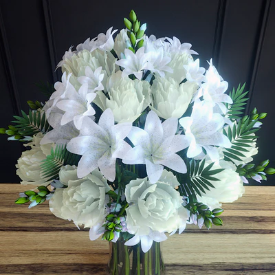 Bouquet of roses and gerberas — Ver 2