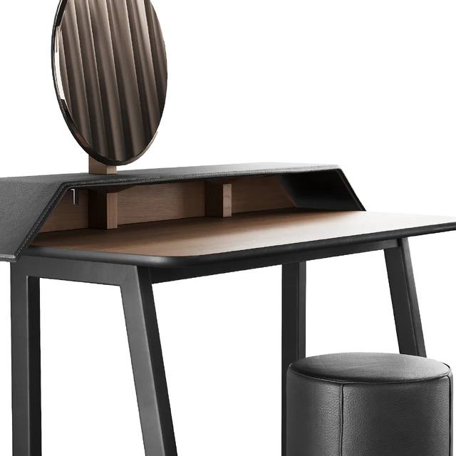 327 Vanity Desk 04 Tolda Desk by Miniforms and Fredericia Mono Pouf — Скачать