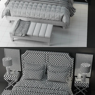 Bed Sanibel Queen Upholstered — Ver 3