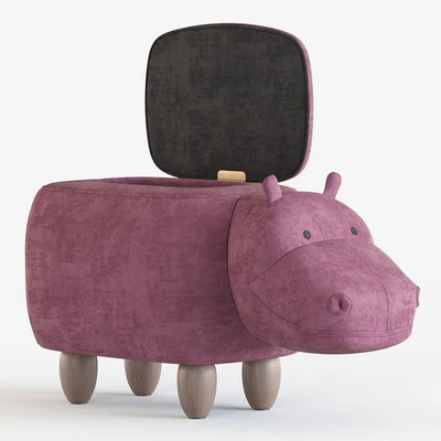 Hippo children's storage stool — Ver 3