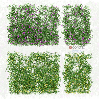 Wall of flowers on the grid — Ver 1