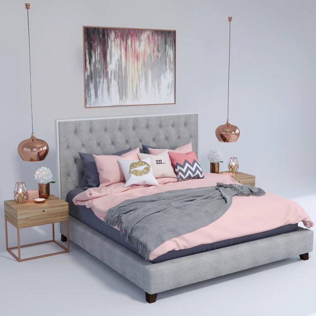 Prague Bed Bed with decor — Descargar