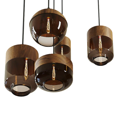 Retro Loft Glass Hanging Light — Вид 2